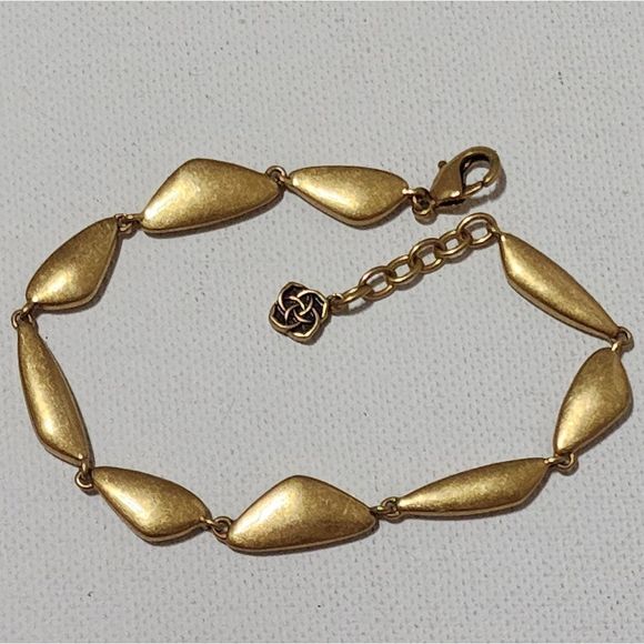 Kendra Scott Kira Link Bracelet In Vintage Gold - Picture 3 of 4